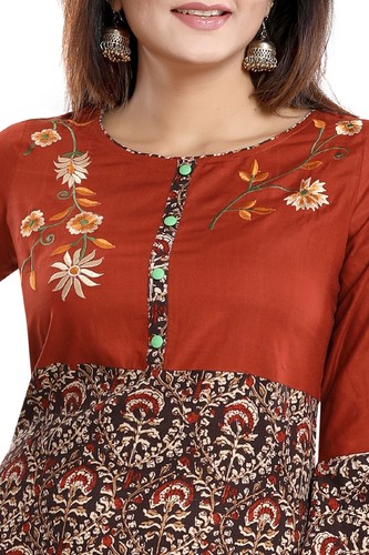 Women embroidered kurti - women,