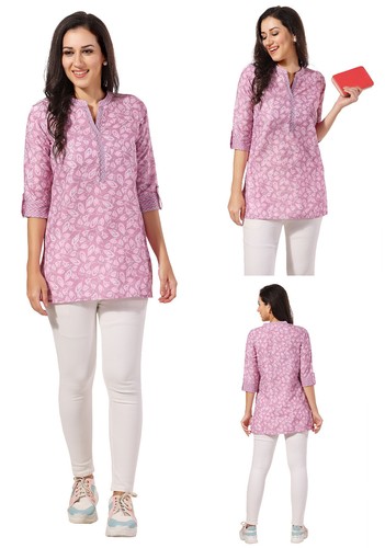 Embroridery kurtis pink - kurtis, 30inc