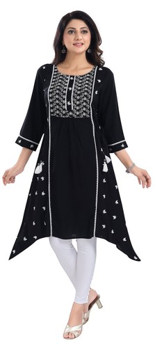 Embroidery work kurtis - embroidery,
