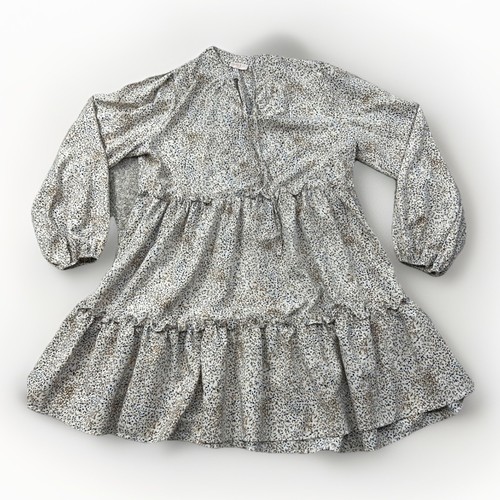 Hailey cream dots tiered - &,