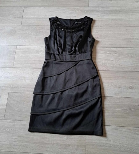 Connected apparel black satin - black,