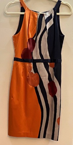 Elie tahari orange black white - elie,