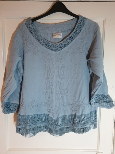 Holy clothing blue - clothing, v-neck