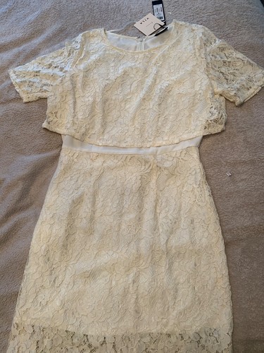 Villa clothes cream lace shift