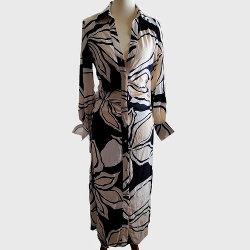 Zara floral midi - midi, shirt-dress