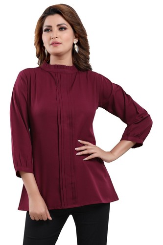 Women ethnic kurti tunic wine - ethnic,