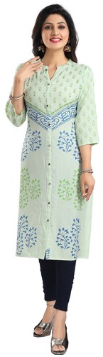 Women floral kurti viscose - women,