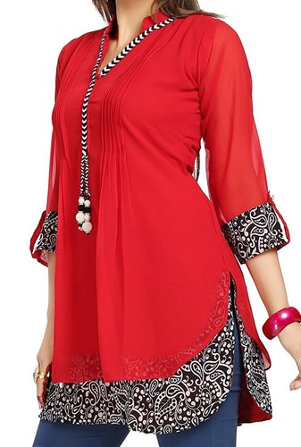Women red designer - designer, kurti