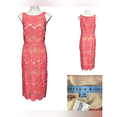 Antonio melani dress - 12, coral
