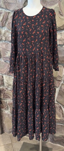 Zara black red floral - zara,